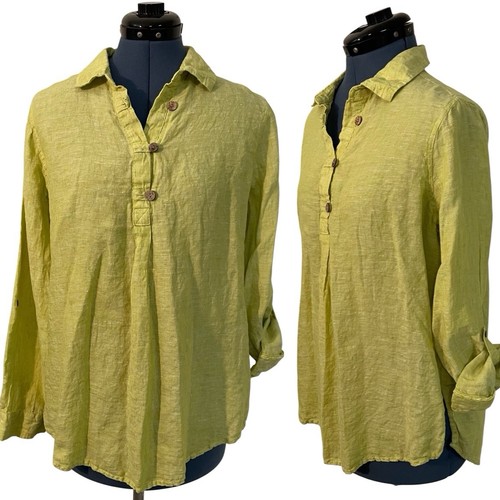 Sigrid olsen yellow lime - yellow, linen